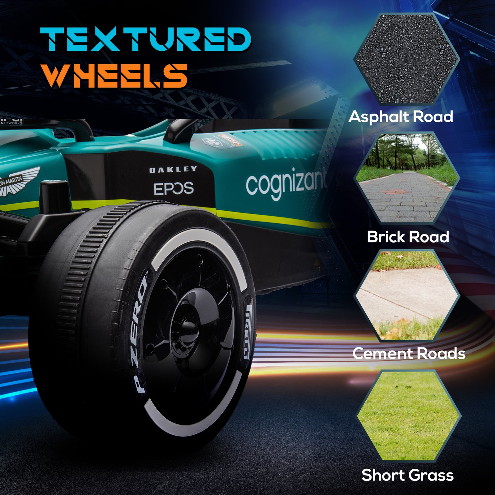 12v Electric Go Kart W/ Shock-absorbing Wheels, Remote, Bluetooth