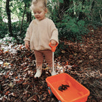 Orange Pull Along Wagon, Made From 100% Recycled Plastic