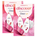 Unwrap And Discover Body Wash Collection For Her With Puff, 2pc | Set of 2