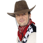 Suede Look Cowboy Hat | Brown