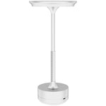 Led Cordless Table Lamp With Battery Operated For Bedroom | One Size | Silver