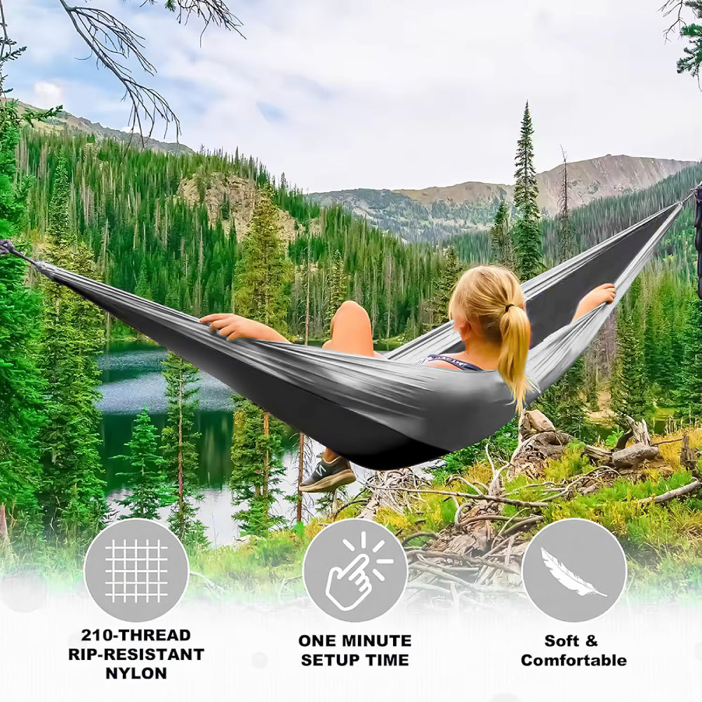 Outdoor Portable Nylon Hammock