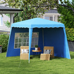 2.4x2.4m Pop Up Gazebo With 2 Sidewalls And Carry Bag | Blue