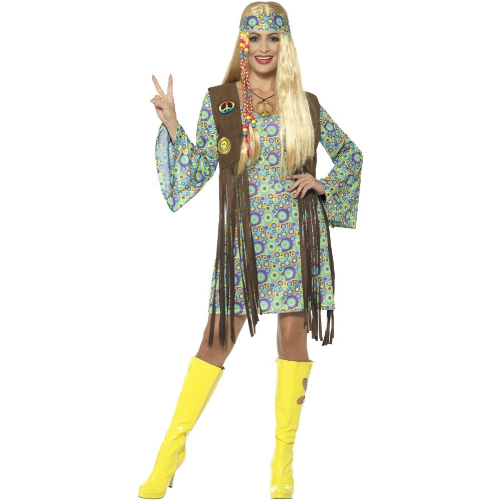 60s Hippie Chick Costume | Large