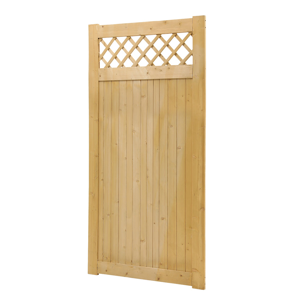 90cm W X 90/120/150/180cm H Diyspace Rhombus Garden Wood Fence Gate | 180cm