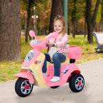 Electric Ride On Toy Car Kids Motorbike Children Battery Tricycle 6v | Pink