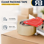 Aquarius Clear Packing Tape 48mm X 66m Strong Parcel Box Tape