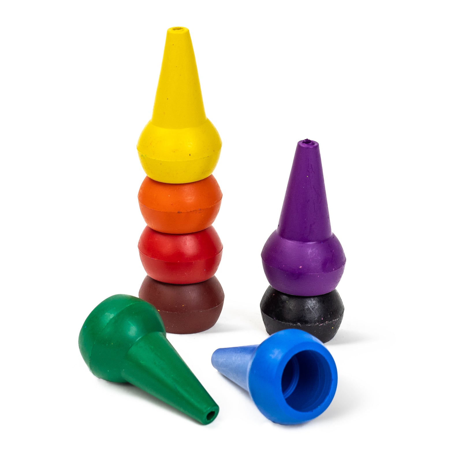 Kids Stackable Crayons (retro Rainbow)