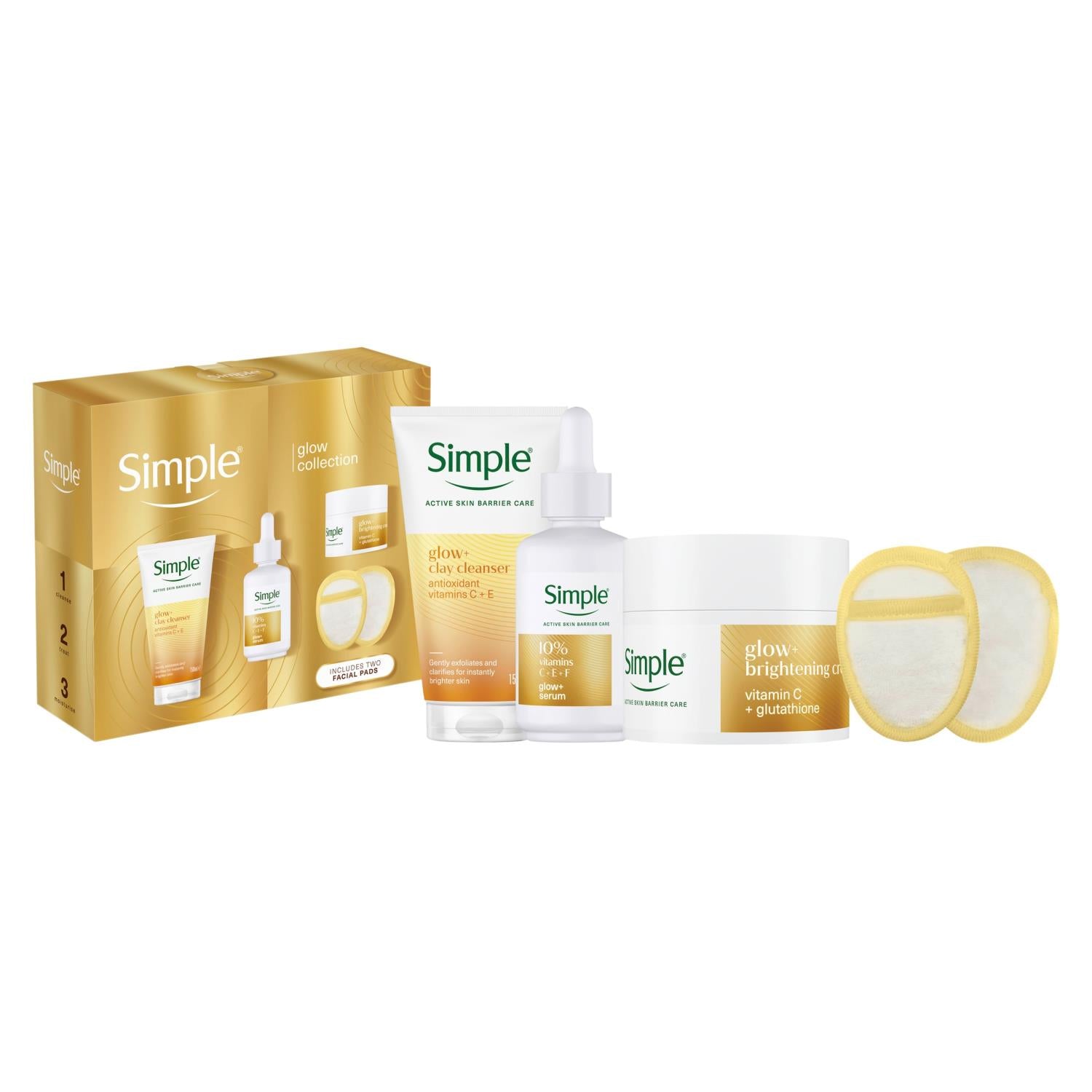 Multi Branded Glow Collection Gift Set With Cleanser And Serum | Set of 4