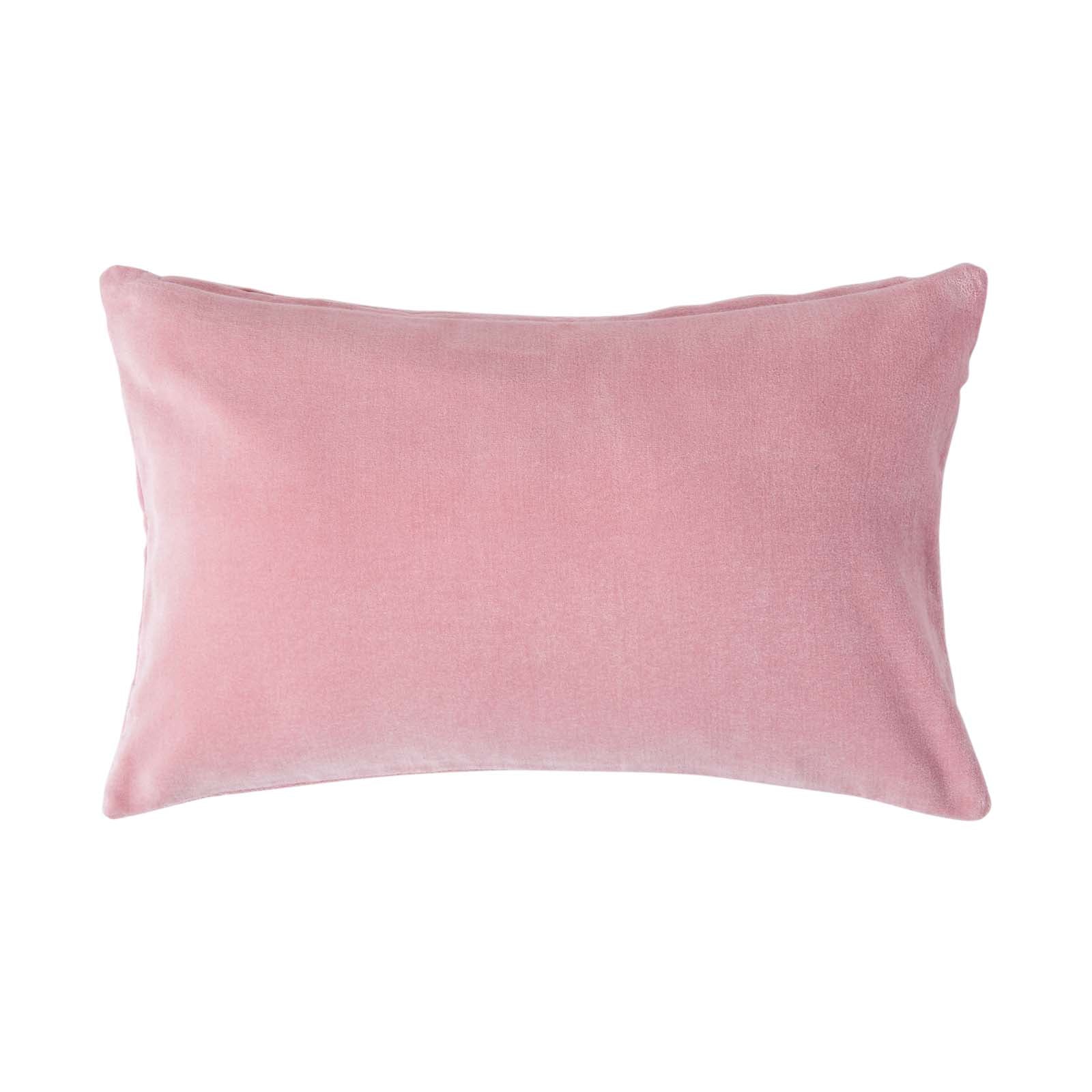 Luxury Cotton Velvet Cushion Cover | 30cm x 50cm | Pink