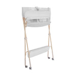 Portable Adjustable Baby Changing Table With Storage, Hanging Toy , Small Basin, Pillow & Changing Pad – Foldable Infant Diaper Station | Grey