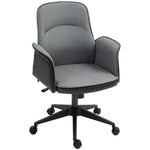 Office Chair, Linen Desk Chair With Adjustable Height