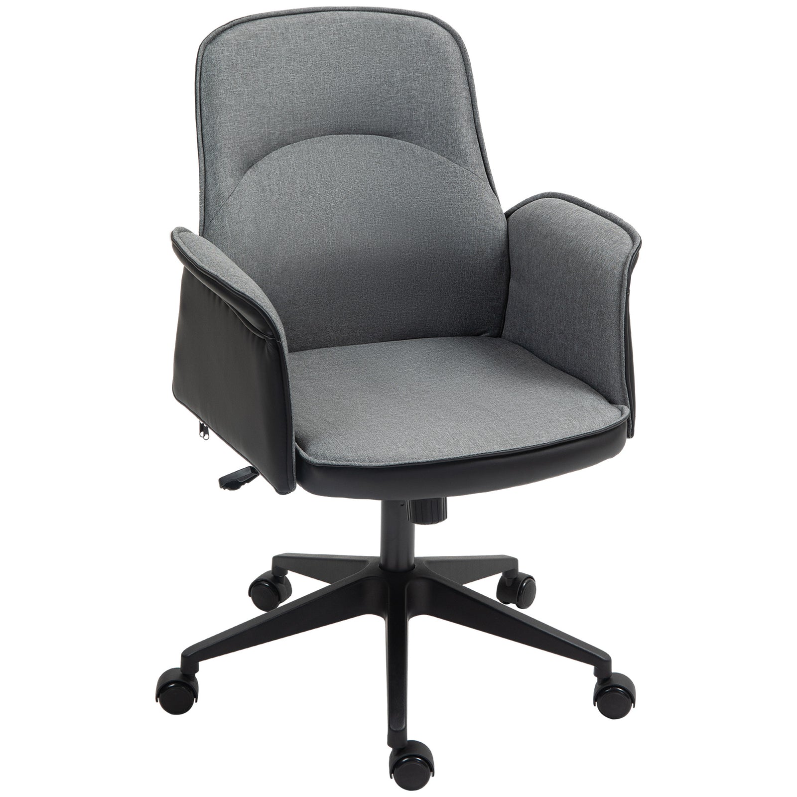 Office Chair, Linen Desk Chair With Adjustable Height