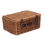 Wicker Double Steamed 40cm Picnic Basket | Brown