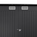 4x8ft Outdoor Storage Shed – Galvanized Steel Garden Shed Lockable With Double Doors & 2 Vents