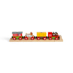 Wooden Farmyard Train Engine & Carriages
