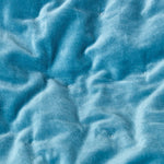 Velvet Cotton Quilted Throw | 125cm x 150cm | Blue