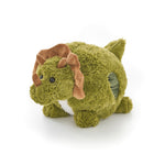 Soft Giant Handwarmer Cozy Plush Triceratops | 30cm x 30cm | Green