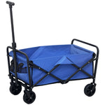 62l Festival Trolley, 100kg Heavy Duty Folding Trolley Cart | Blue