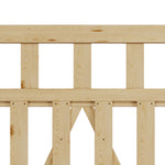 76cm/90cm/120cm Wx120cm H Classic Wooden Garden Gate With Lock Natural Finish, Vertical Slat Design | Medium | Natural