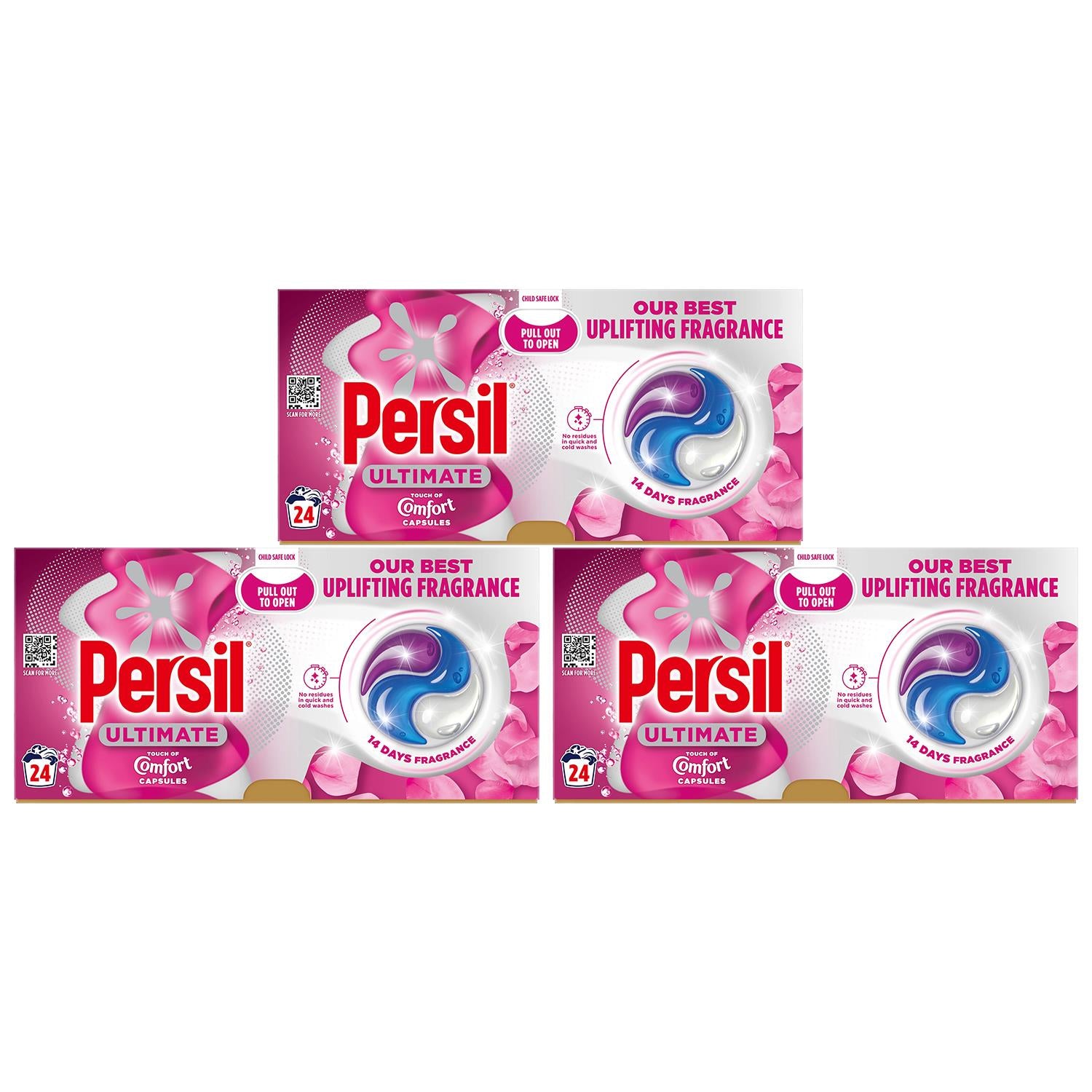 Ultimate Washing Capsules Touch Of Comfort 24 Washes, 3 Pack