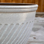 Bali 14in Planter Antique Beige 24l Plastic | Set of 1