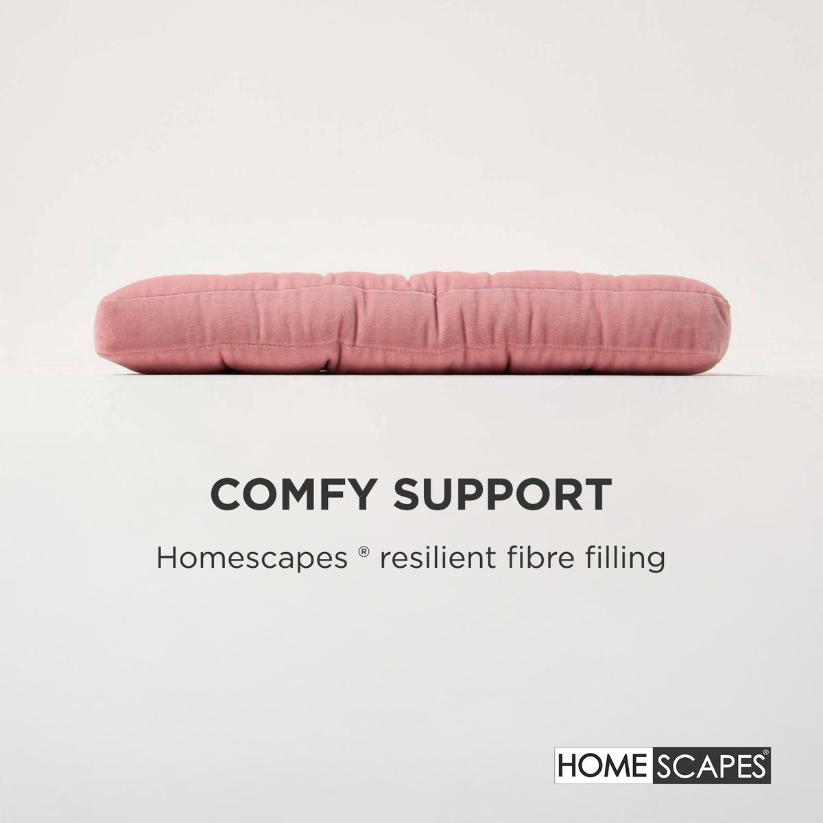 Quilted Velvet Chair Pad, 40 X 40 Cm | Set of 4 | Pink