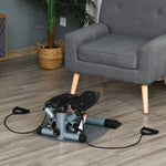 Stepper Machine With Resistance Bands And Cushion Mat | Black