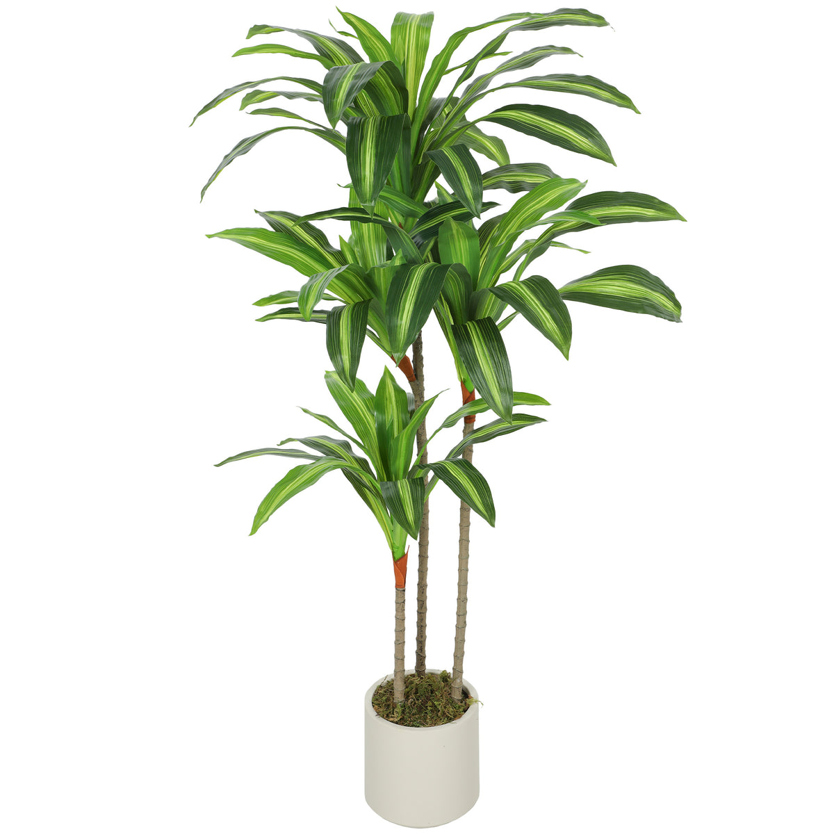 HOMCOM 120cm Artificial Dracaena Tree With Bendable Trunks For Home Decor