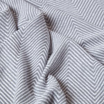 Cotton Halden Chevron Grey Throw | 255cm x 360cm | Grey