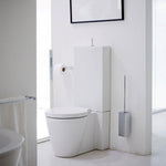 Toilet Brush, Siver Gloss, Wall-mounted. Collection Metric