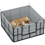 Whelping Box W/ Washable Whelping Pad, Wind-resistant Cloth, Black