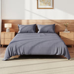 4 Piece Bedding Set – Brushed Microfiber Quilt Cover With Bed Sheet & 2 Pillowcases, Soft & Comfortable | Small