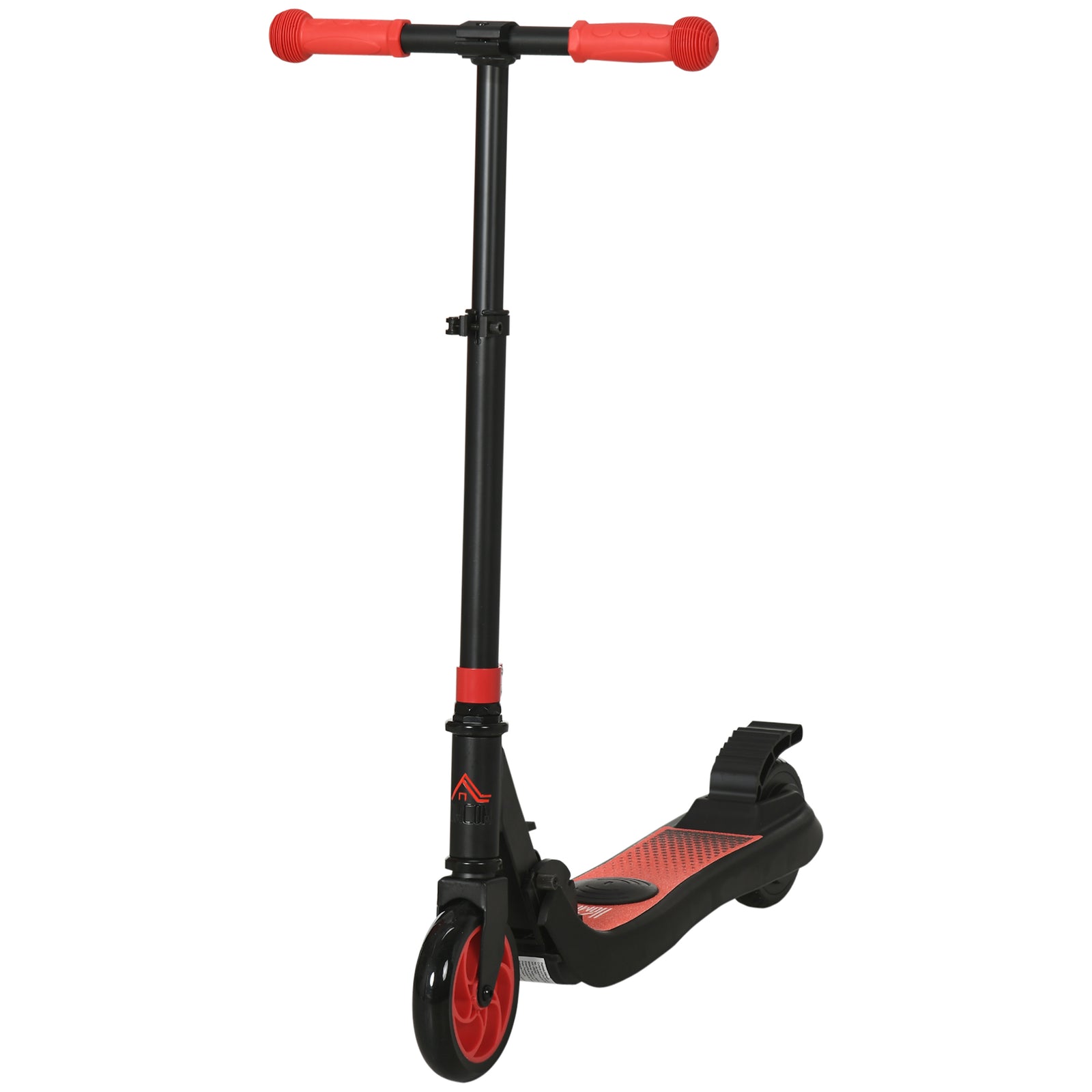 Folding Electric Scooter With Rear Wheel Brake | Red