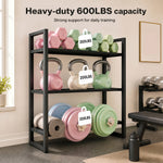 Centra 3 Tier Adjustable Steel Dumbbell Rack 270kg Heavy Duty Weight Storage