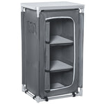 Outdoor 3-shelf Camping Cupboard Kitchen Station Cook Table