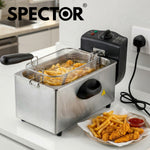 Spector Deep Fat Fryer 3l Electrical Stainless Steel Removable Frying Basket