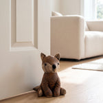 Luxury Fox Door Stop, Polyester Cover With Sand Filling