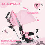 6 In 1 Kids Trike, Stroller With Parent Handle | Pink