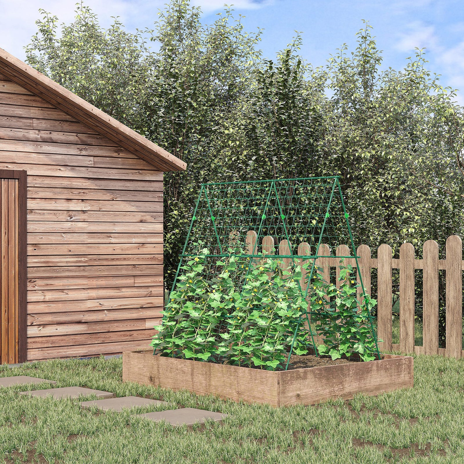A-frame Trellis Plant Support For Vegetables, Flowers