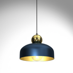 Harald Pendant Lamp 1xe27 A Stylish Hand Made 30cm Lamp | Navy Blue