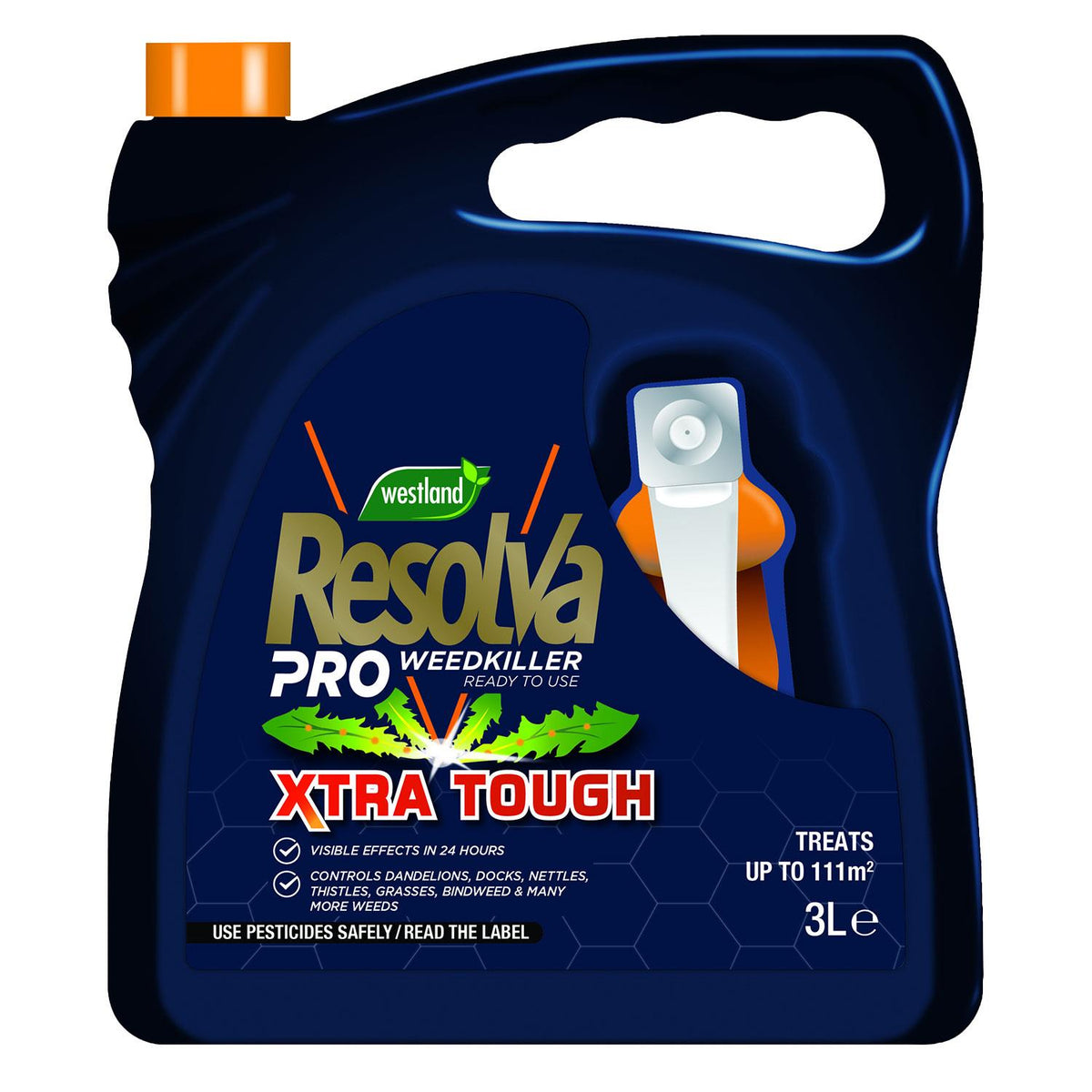 Pro Weedkiller Xtra Tough Ready To Use With Spray Head Treats 111m2 3l