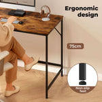 Computer Desk Study Table Home Office Workstation With 4-tier Shelf 160cm | Brown