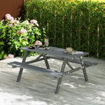 Outdoor Wooden Picnic Table Bench Garden Patio Pub Chair