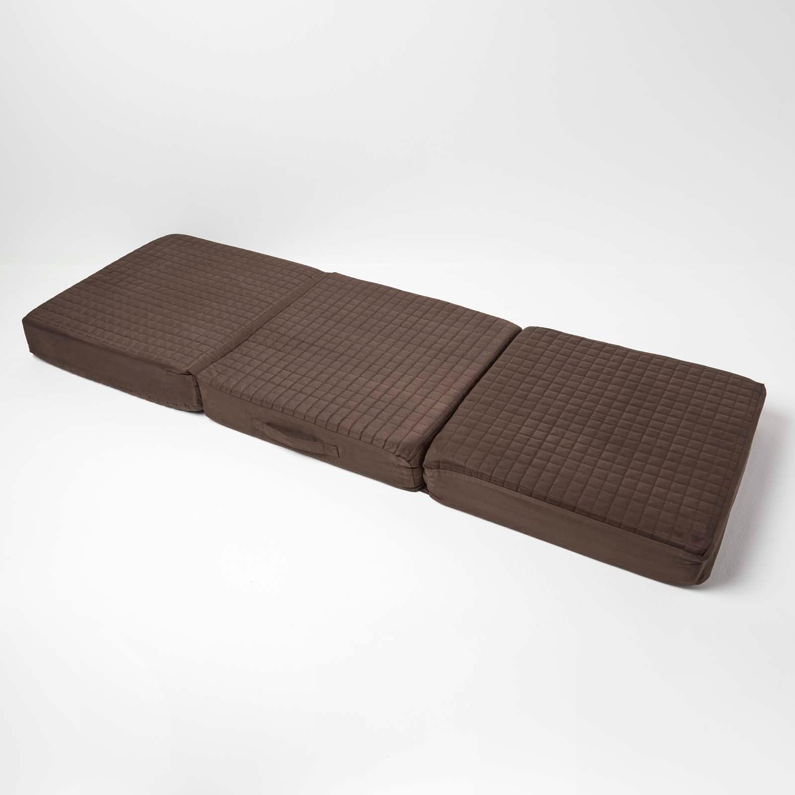 Faux Suede Orthopaedic Foam 3 Seater Booster Cushion | 50cm x 150cm | Chocolate