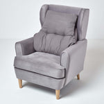 Cotton Back Support Thick Lumbar Cushion | Charcoal Grey