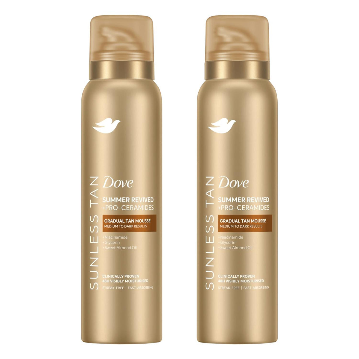 Dermaspa Self Tan Body Mousse Summer Revived Medium To Dark Skin | Set of 2