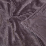Velvet Cotton Quilted Throw | 125cm x 150cm | Dark Grey