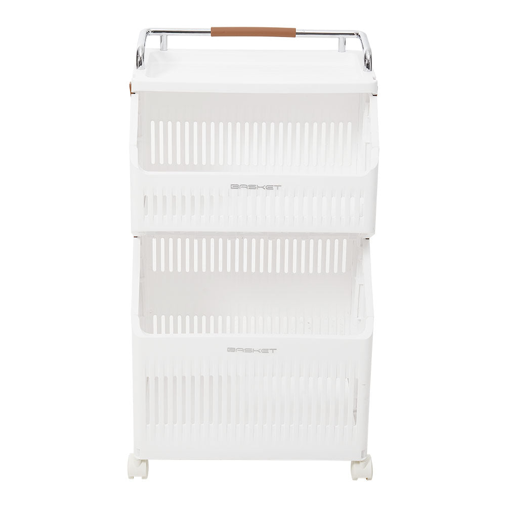 Rolling Laundry Hamper Cart | Small | White