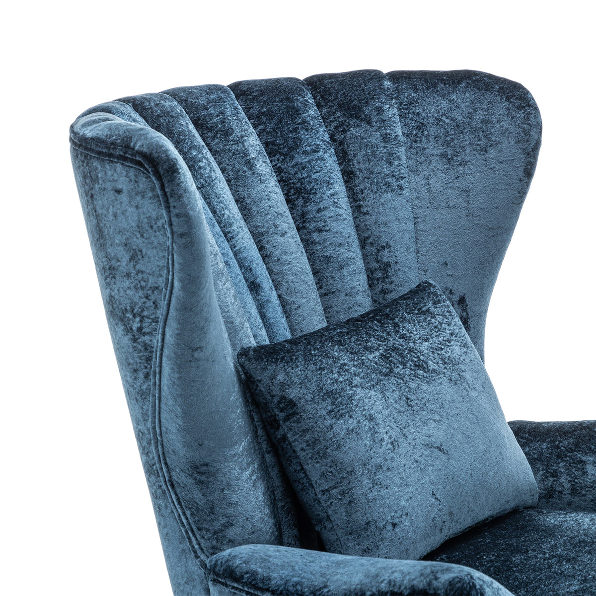 Breeins Upholstered Wingback Single Sofa Accent Chair With Wooden Legs